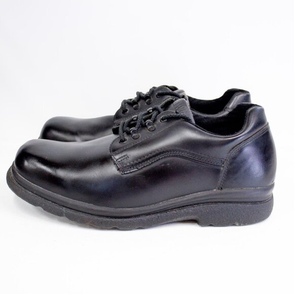 Red Wing Mens 12 Stock 6618 Black Lace-Up Shoes Industrial Work Steel Toe - Picture 5 of 13